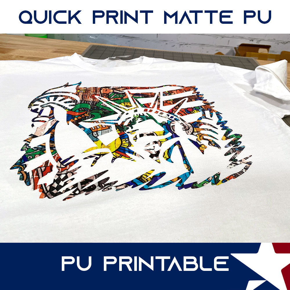 QuickPrint Matte PU Printable PU Heat Transfer Vinyl - Image 2