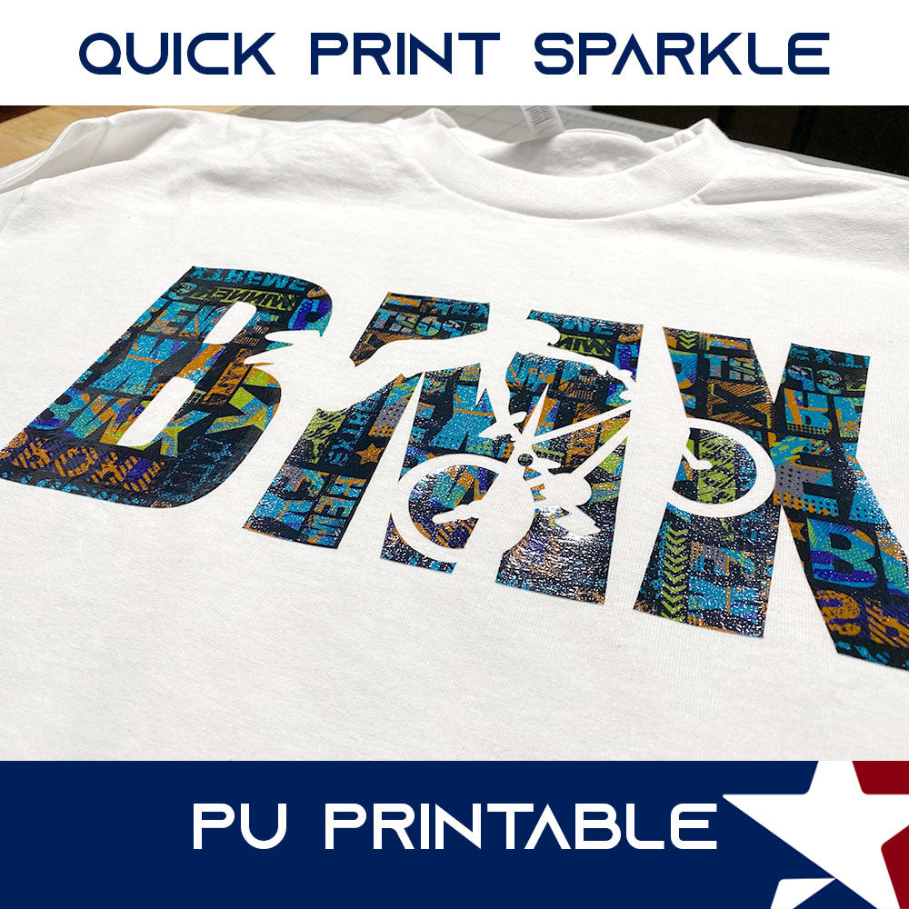QuickPrint Sparkle Printable Heat Transfer Vinyl - Image 2
