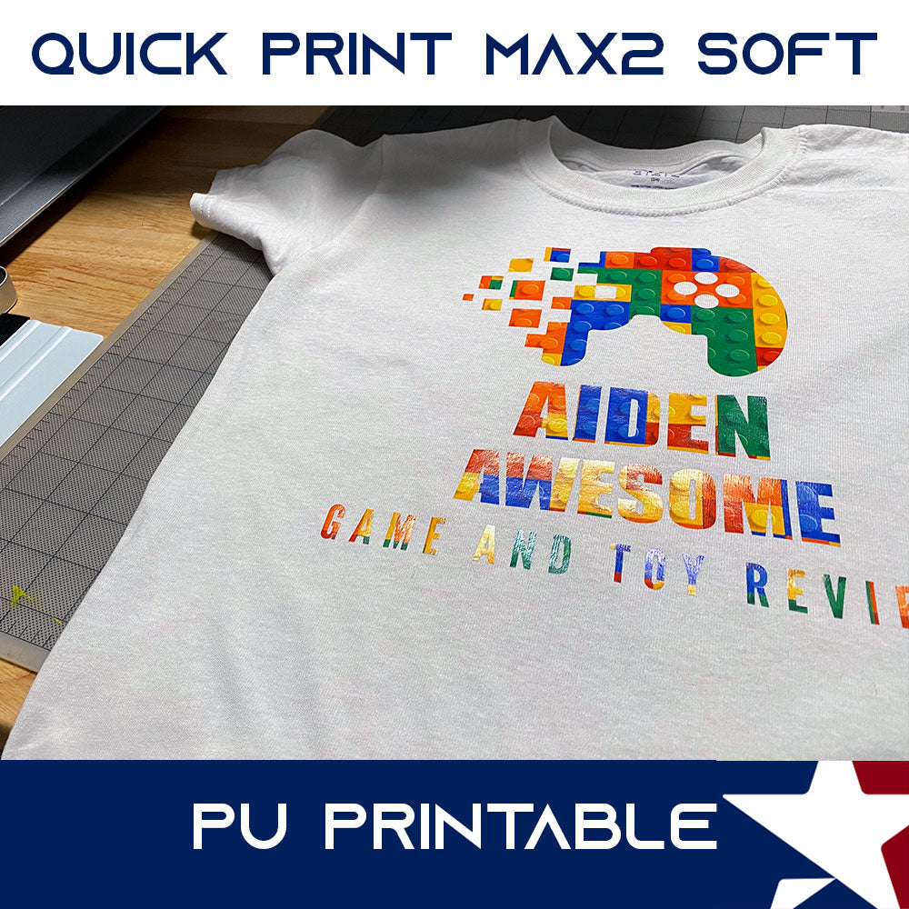 QuickPrint MAX2 Soft PU Printable Heat Transfer Vinyl - Image 2